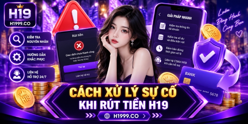 Cách xử lý sự cố khi rút tiền H19